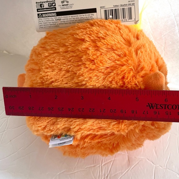 Lot of 2 Plush Dog Toy - Shelly the Seahorse And Orange Goldfish - Picture 5 of 10